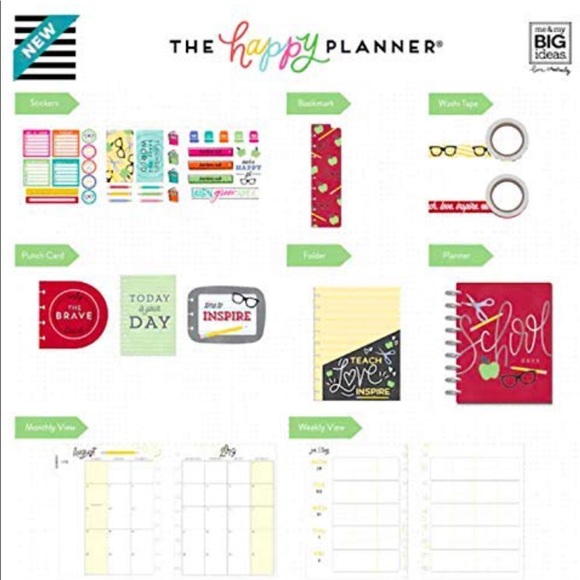 NEW The Happy Planner 2019 Teacher School Days Kit - Picture 2 of 2